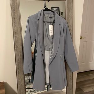 Zara coat/dress, blue/gray color